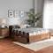 Baxton Studio Yara ModernWalnut Brown Finished Wood King Size 4-Drawer Platform Storage Bed Frame 196-11509-ZORO - alternate 7